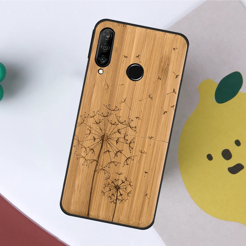 Чехол из натурального бамбукового дерева с животным принтом для Huawei Nova 7i 8i 11i 12i 12s Y73 Y70 Y90 Y60 Y72 Y61 Y91 9 10 SE P40 Lite P30 Pro (art.: 3920db72e5bab) - 3920db72e5bab