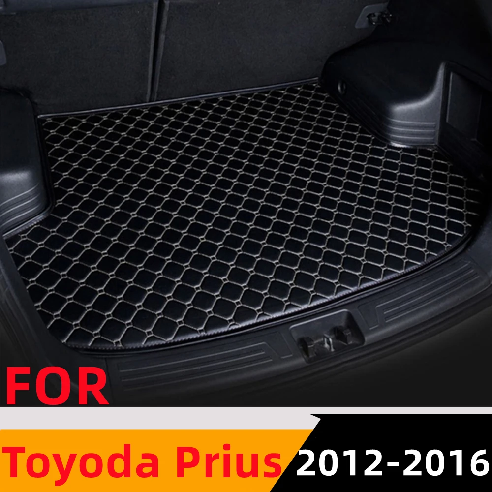 

Sinjayer Car Trunk Mat Waterproof AUTO Tail Boot Carpets Flat Side Cargo COVER Pad Liner Fit For Toyota Prius 2012 2013 14-2016