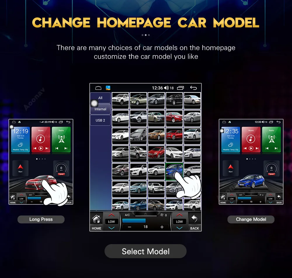 Автомобильный радиоприемник Tesla style Android 10 0 для Toyota Land Cruiser 1992-2007 LC100 LX470
