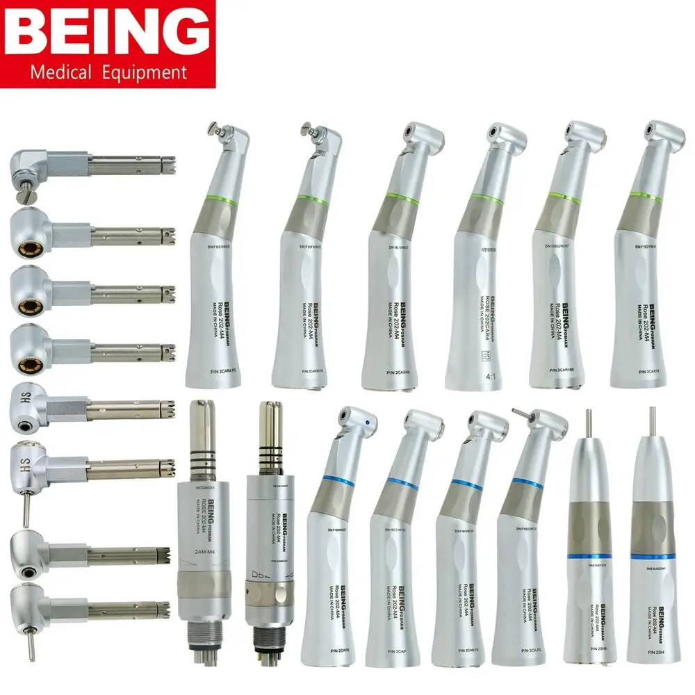 BEING Dental Fiber Optic Low Speed Handpiece 16:1 4:1 1:1 Contra Angle fit KAVO