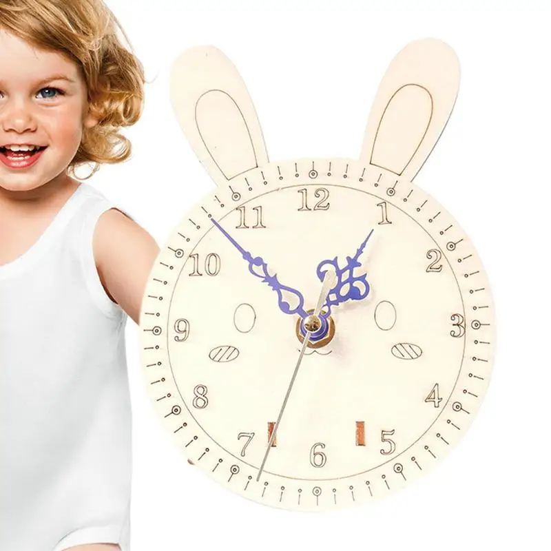 Wood Model Kits To Build Roundness Clock Pattern Crafts Wood Model Kits For Kids To Build Diy Wooden