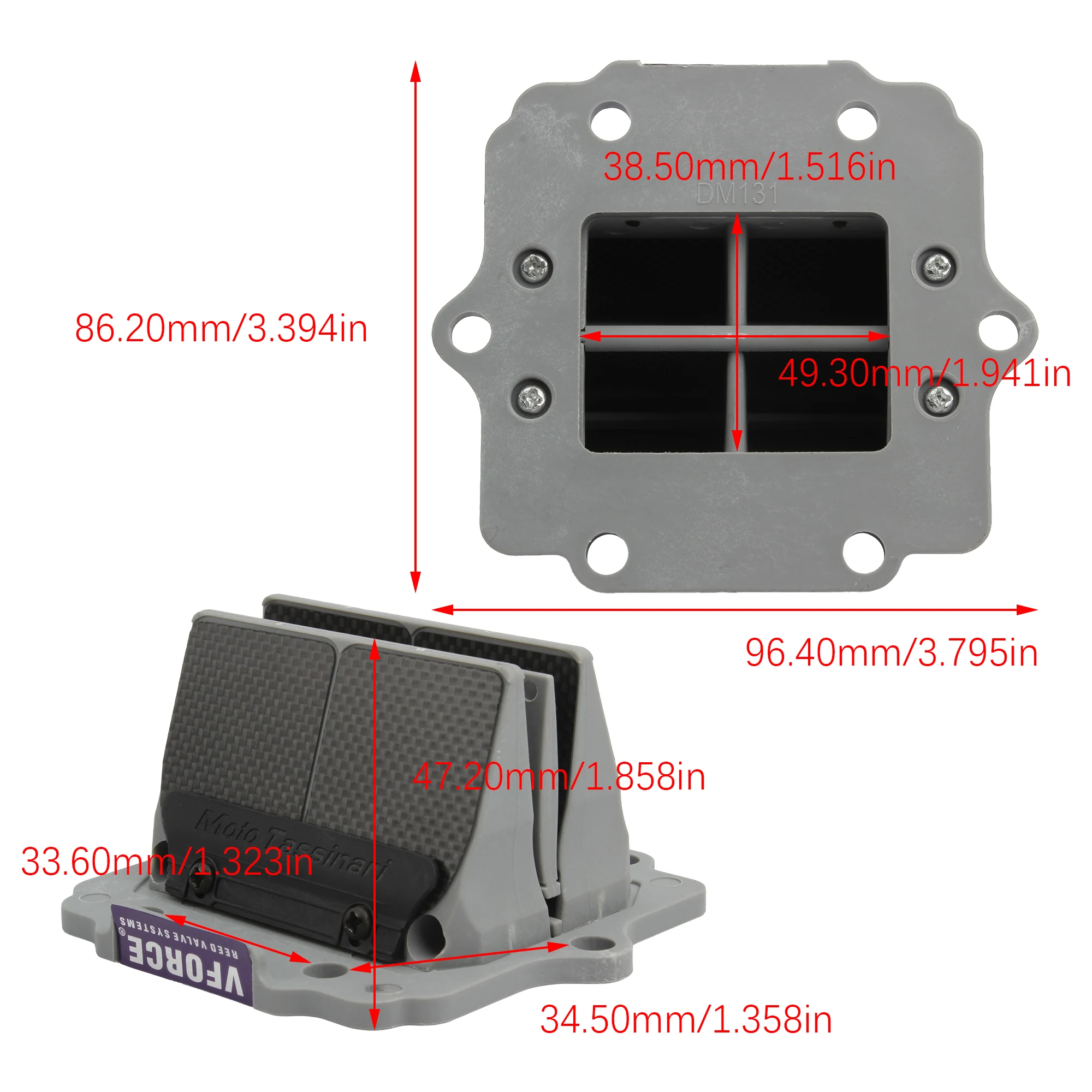Для Ninja KRR ZX150 KRZ150 VForce мотоциклетный тростниковый клапан из углеродного волокна DM13
