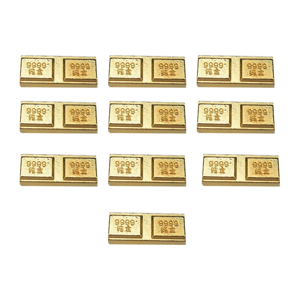 

Gold Bullion Brick Chinese Party Simulation Wealth Money Treasure Prop Good Bar Fake Toy Coin Decorations Decor Ornament Stopper