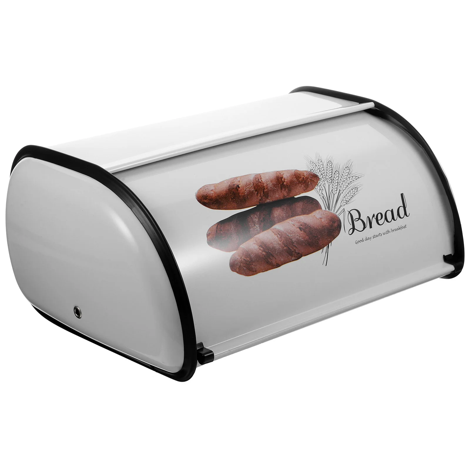 

Bread Container Bin Kitchen Countertop Storage Organizer Metal Containers Household Holder Desktop