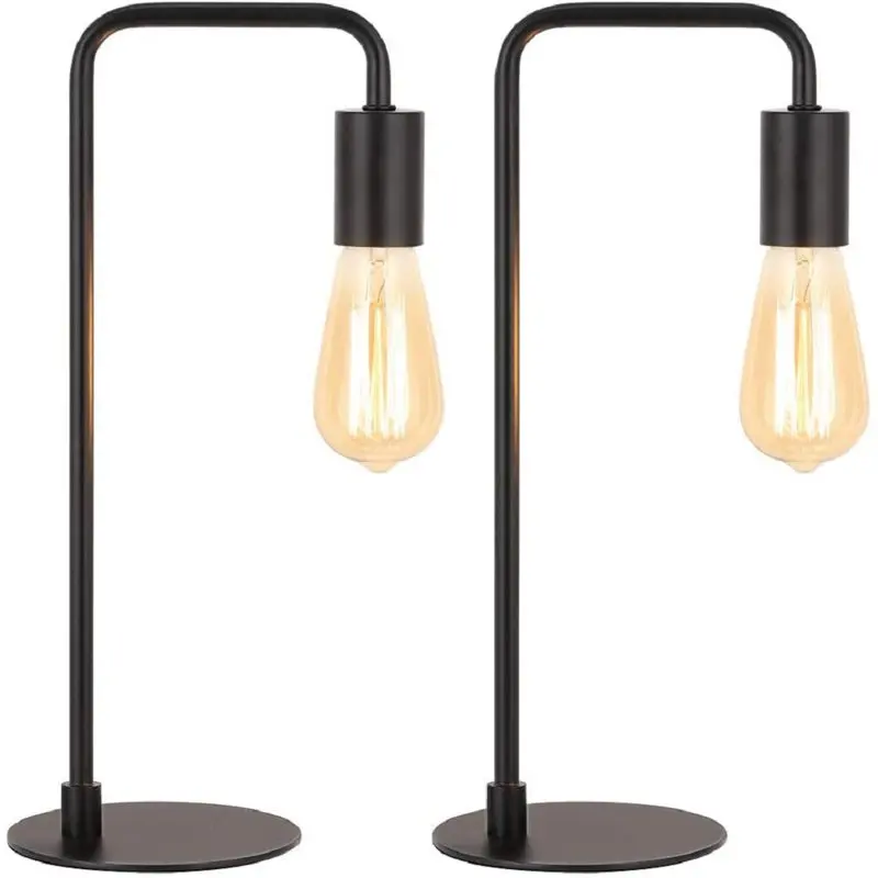 

Modern Table Lamp Industrial Bedside Lamps Set of 2 Luz de noche tulipanes Lampara mesa vintage Lampara led escritorio Desk lamp