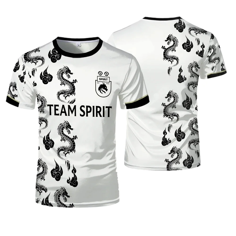 Фото 2024 Новая футболка Team Spirit Джерси Dota CS GO ESports Game Uniform Мужская футболка Player Donk Sports Contest Одежда Футболки для фанатов №2