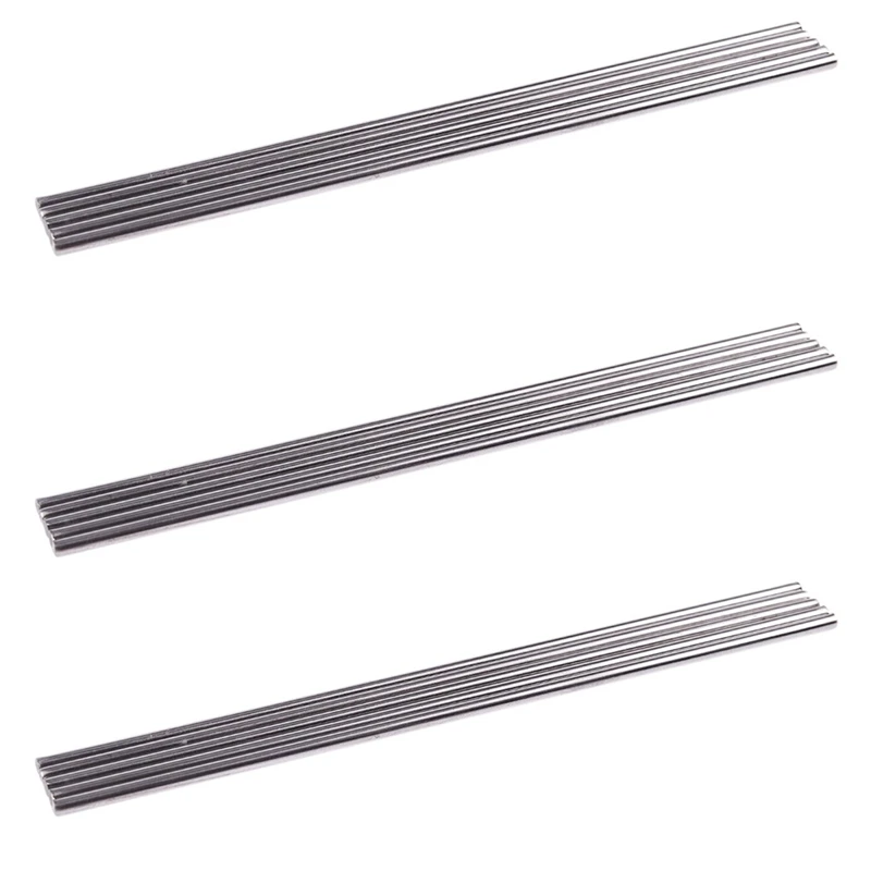 

15 Pcs RC Airplane Stainless Steel Round Rods Axles Bars 3Mm X 150Mm