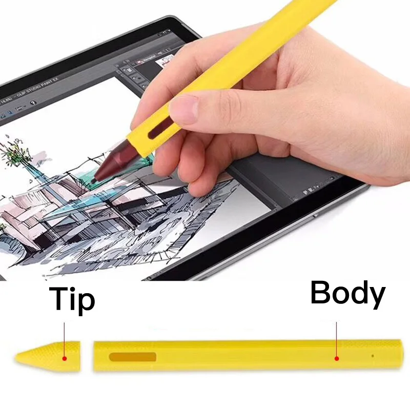 Мягкий силиконовый чехол-накладка для поверхностного пера pro5 6 7 go стилус