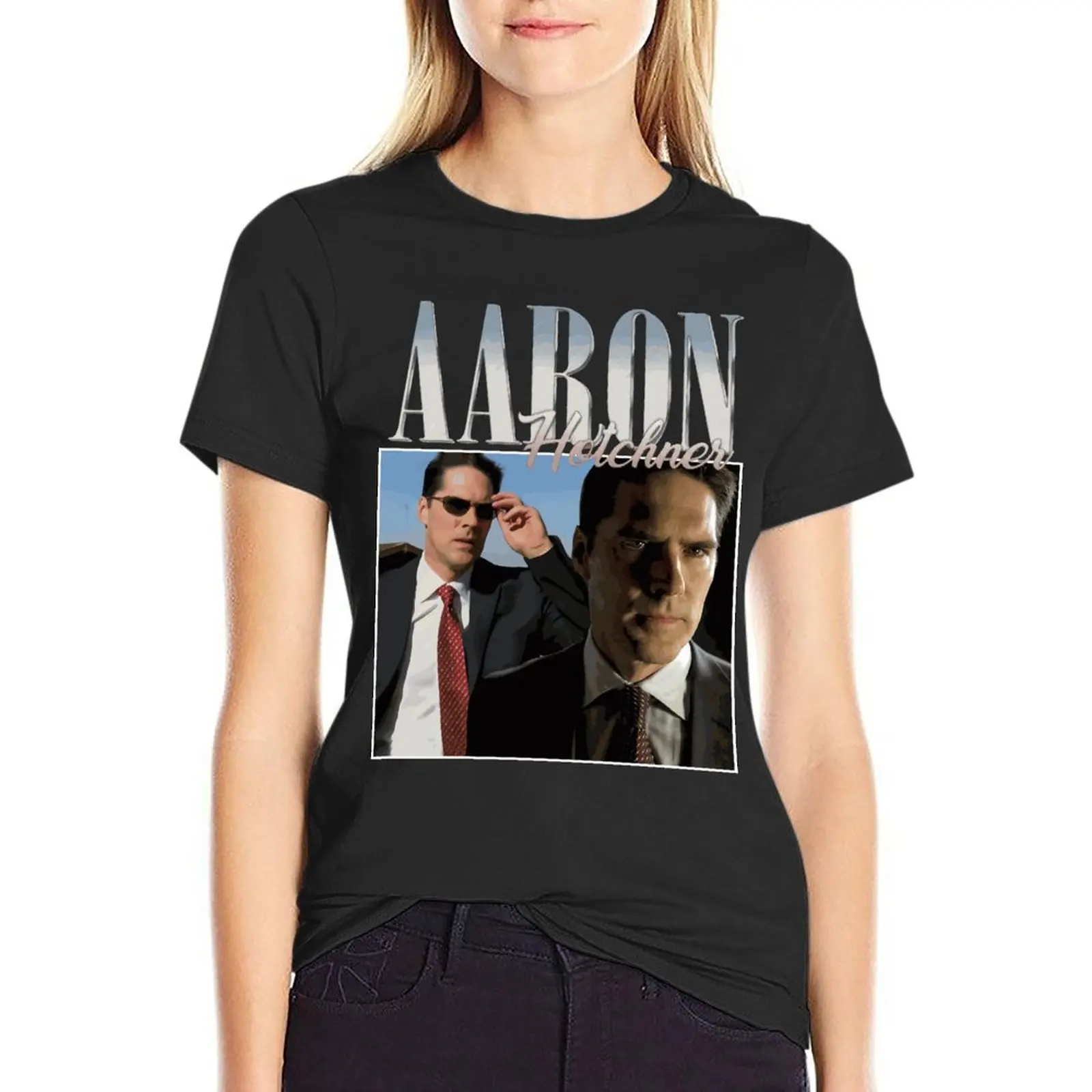 

Aaron Hotchner Criminal Minds Tv Series Oversize T Shirt Custom Womens Clothes Short Sleeve Streetwear Large Size Tops Tee