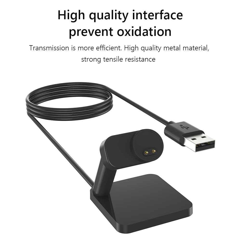 

Brand New Magnetic Charging Cradle USB Chager for Xiaomi Mi Band 7 NFC 6 5 Universal Smart Wristband Vertical Chager 100cm Black