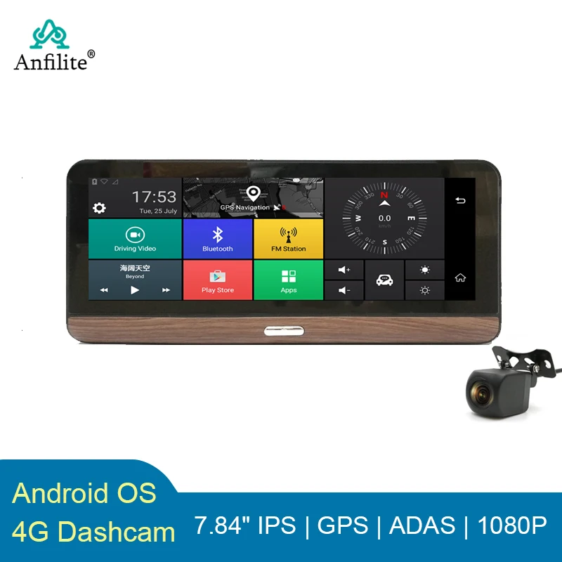 8 inch Touch Screen Dash Camera ADAS Android Navigation WIFI Car DVR GPS Dashboard 1080P Video Registrator Remote Monitor