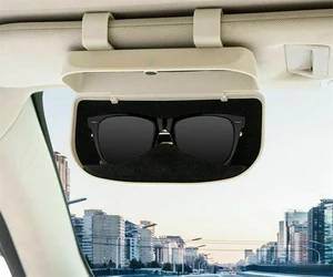 Glasses Holder Car Sun Visor Glasses Case Magnetic Organizer Sunglasses Storage Box Stand Sunshade Auto Interior Accessories