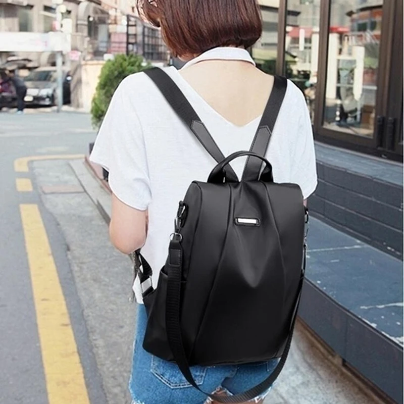 

2022 New Women's Portable Anti-theft Travel Backpack Girls Casual Nylon Lager Capacity Shoulder Bag Schoolbag For Teenager Hot