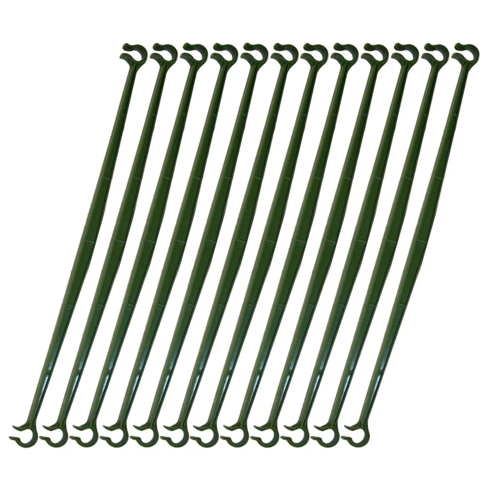

12 Pcs Pile Arm Tomato Cage House Plants Indoors Live DIY Trellis Climb Peony Support Rings Plastic Indoor Trellis