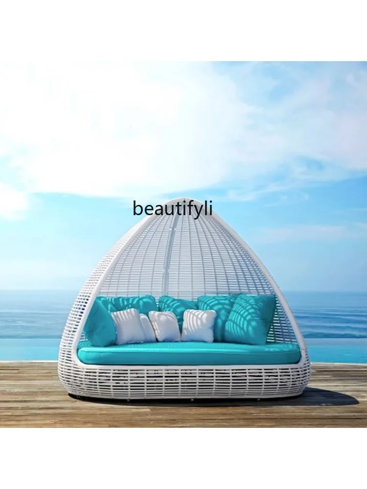 Уличная кровать для отдыха плавательный бассейн пляжное кресло вилла игровая