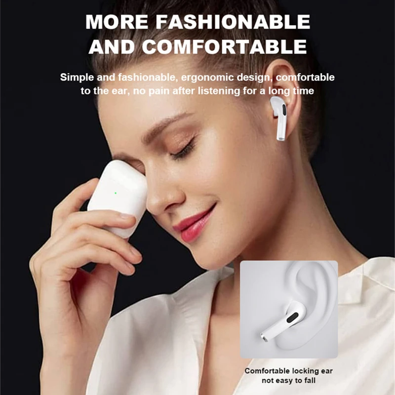 Фото Оригинальная Беспроводная Bluetooth-гарнитура Air Pros 4 TWS HiFi, мини-наушники, игровая гарнитура громкой связи для Xiaomi, Android, IOS, гарнитура №2
