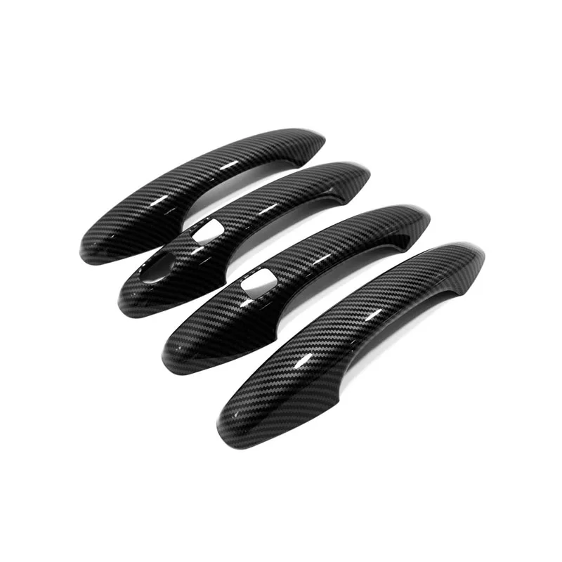 

For Haval F7 F7X 2019 2020 2021 Door Handle Cover Trim ABS Carbon Black Chrome Styling With Two Keyless Entry Handles