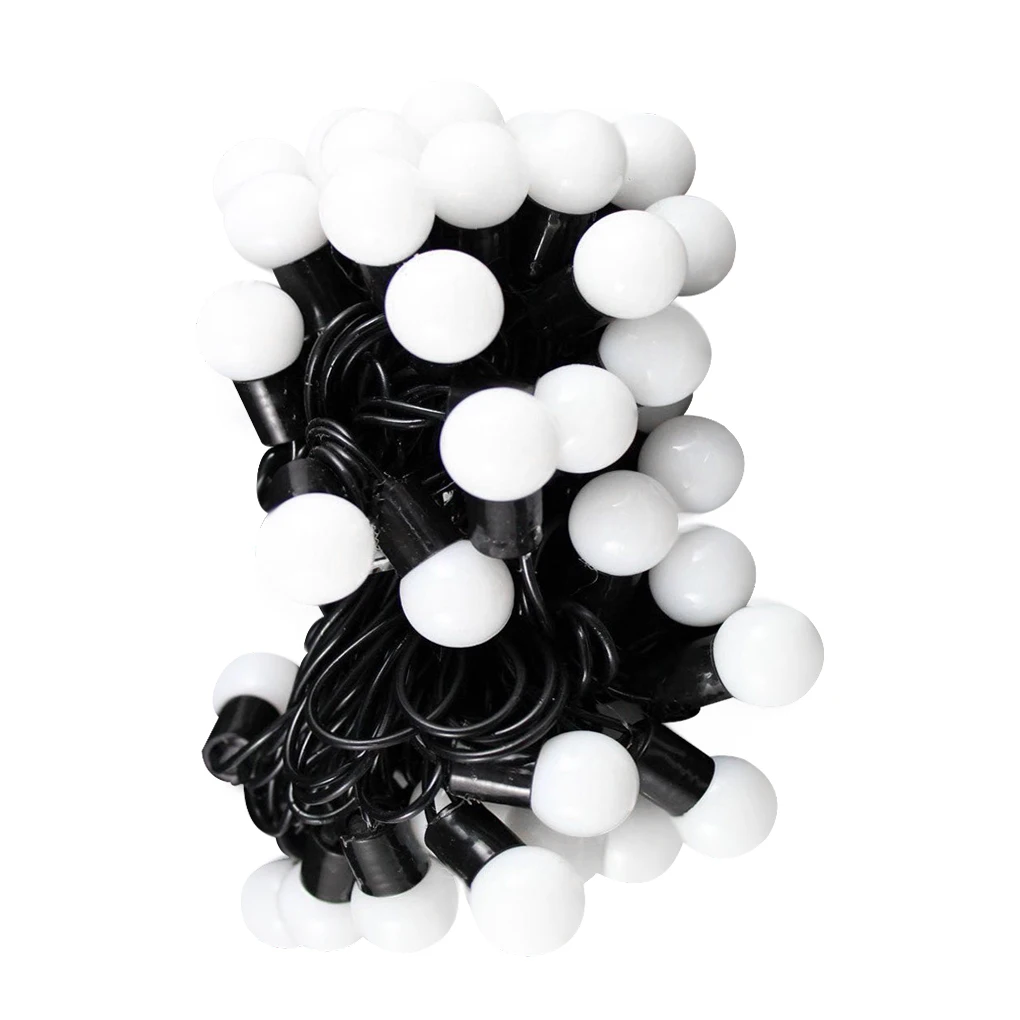 

50 LEDs Lights String Chain Colorful Ball Lamp Christmas Wedding Decoration for Garden Yard Bedroom EU Plug