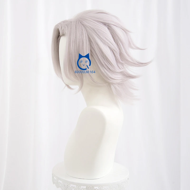 Honor of Kings Аниме Яо Лидер продаж Косплей Розовый Серебристый Короткий парик 32 см