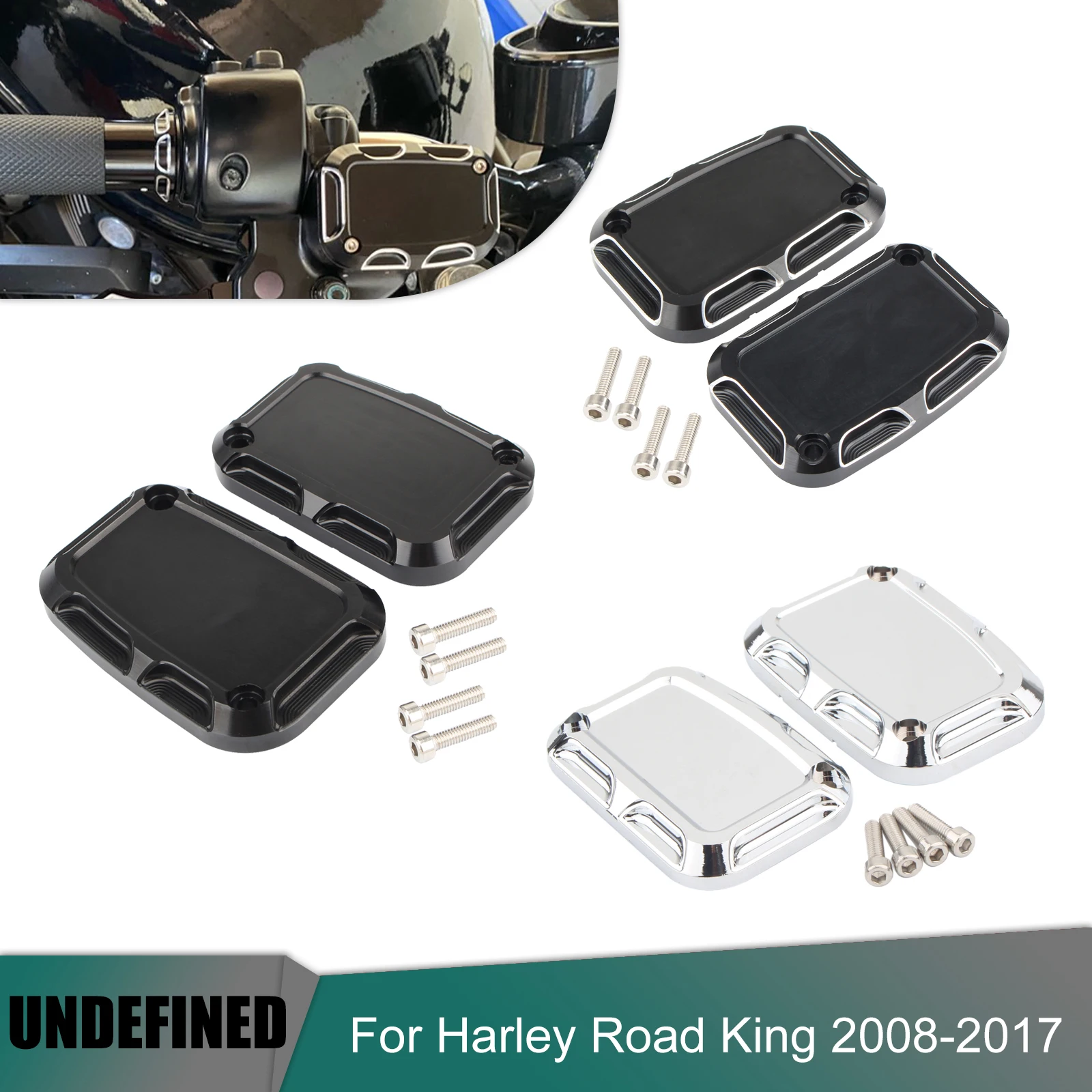 Мотоциклетная задняя крышка ЧПУ черный хром для Harley Touring Road King Electra Street Glide V-Rod FLHT
