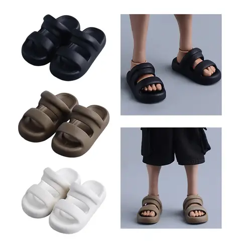 Кукольная обувь в масштабе 1/12, модная носимая коллекция подарков, мини-мини-обувь для фигурок, 6-дюймовые мужские тапочки с фигурками