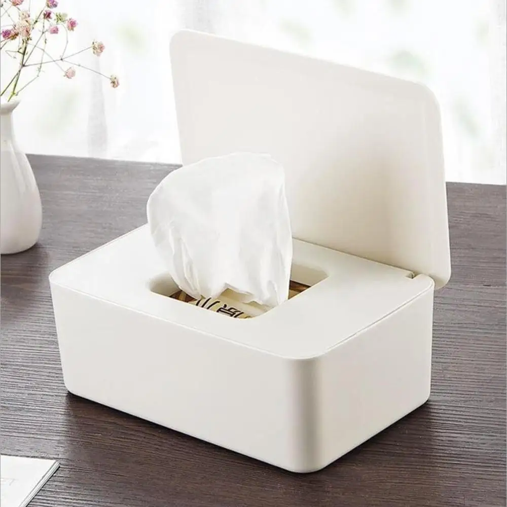 

Wet Tissue Box Desktop Seal Baby Wipes Paper Storage Box Household Plastic Saszetka Na Chusteczki Napkin Holder