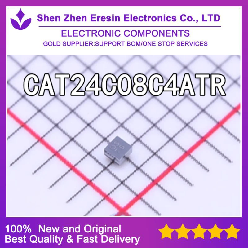 

Бесплатная доставка, 10 шт./лот CAT24C08C4ATR BGA, новый и оригинальный