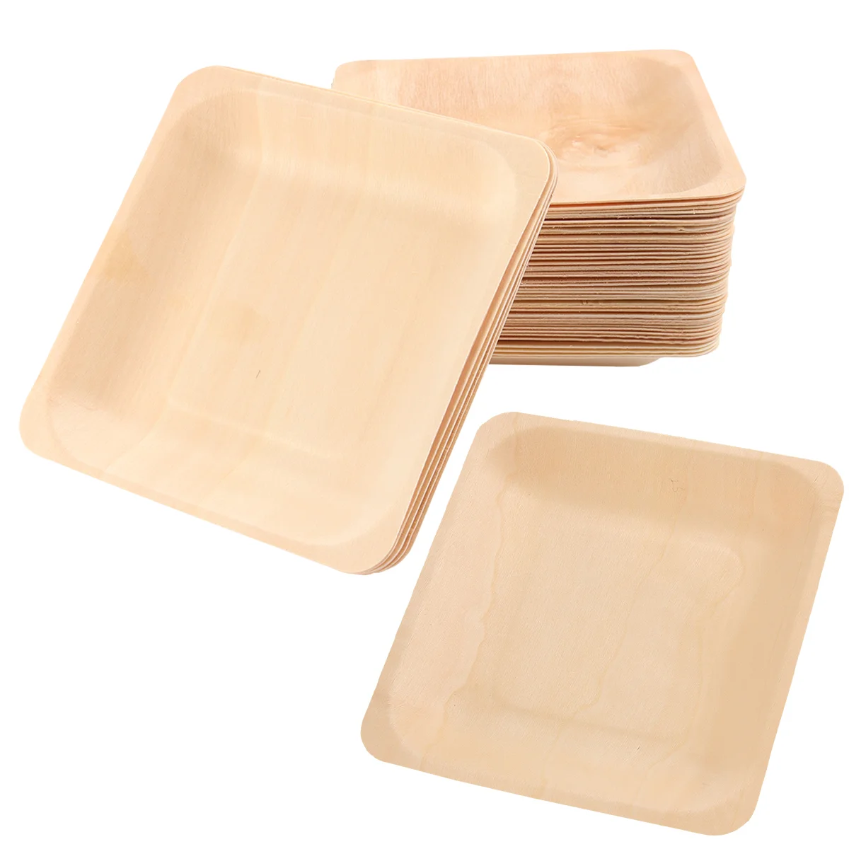 

Plates Platter Serving Disposable Snack Dessert Palm Leaf Appetizer Dish Plate Fruit Bowl Dinner