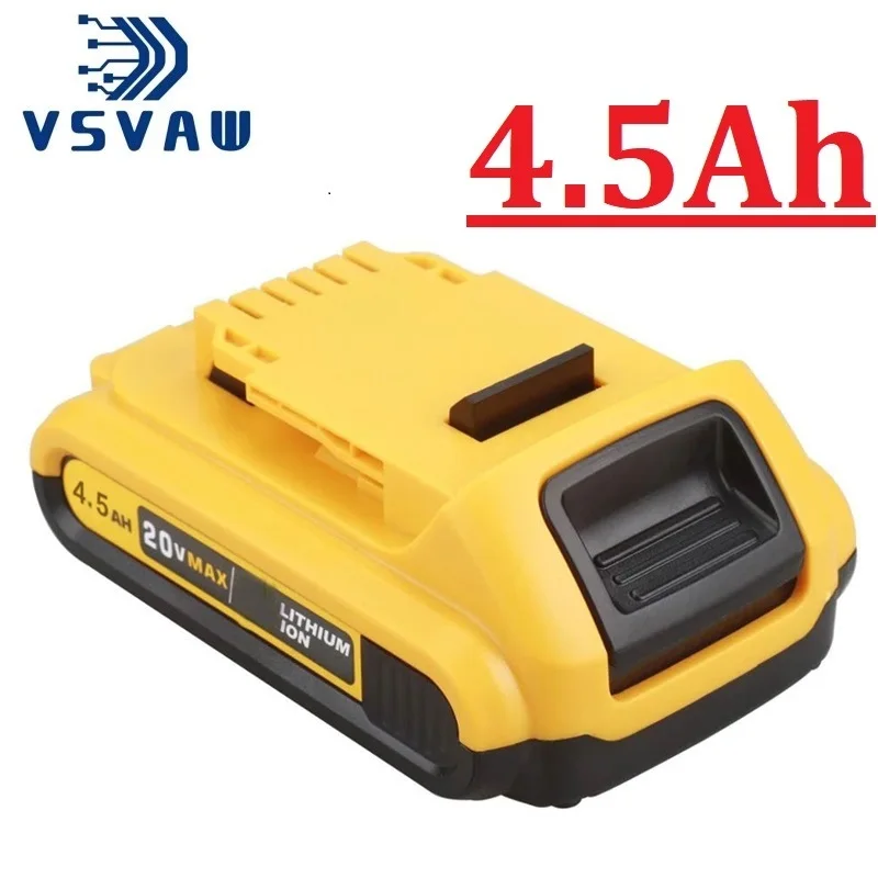 

VSVAW For DeWalt 20V 4500mAh Battery Power Tools Batteries Replacement DCB184 DCB200 DCB182 DCB180 DCB181 DCB182 DCB201 DCB206