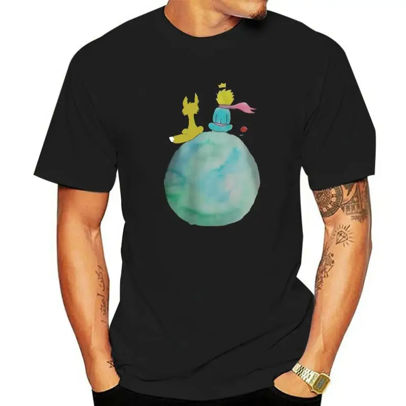 

The Little Prince About Life And Human Nature T-Shirt For Men Sit Homme Crew Neck 100% Cotton New Tops 2021