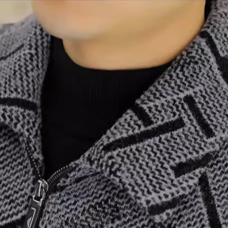 Осенне-зимние мужские шерстяные куртки приталенный повседневный деловой Тренч