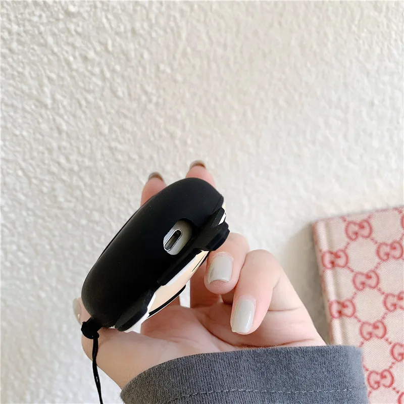 Защитный чехол для AirPods 2 силиконовый с кольцом-ремешком | Электроника