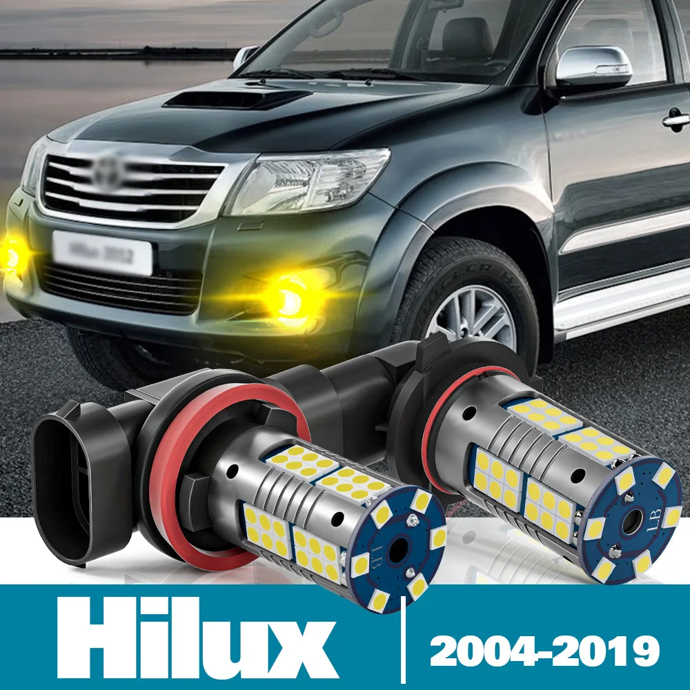 

2pcs LED Fog Light For Toyota Hilux Accessories 2004 2005 2006 2007 2008 2009 2010 2011 2012 2013 2014 2015 2016 2017 2018 2019