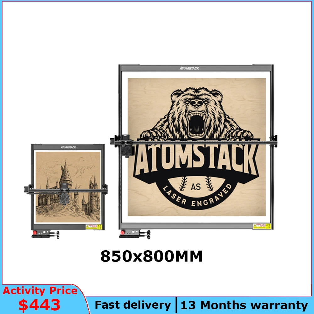 

Atomstack E85 Expansion Kit 850*800mm Super Large Engraving Area For A5/X7/S10/X20/X30/P Series Laser Cutting Machines