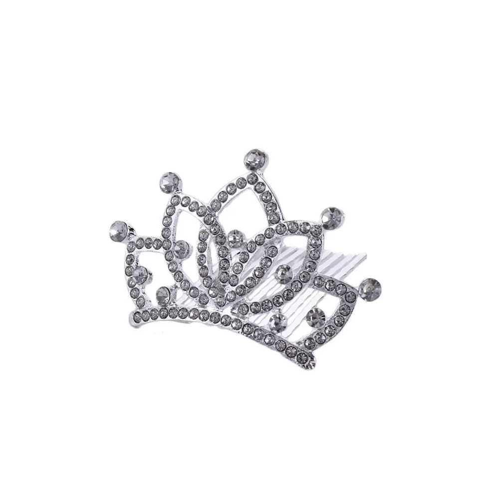 

Headband Elegant Ornament Bridesmaid Girls Flower Crown Wedding Jewelry Kids Crystal Tiara Korean Hair Comb Hair Accessories