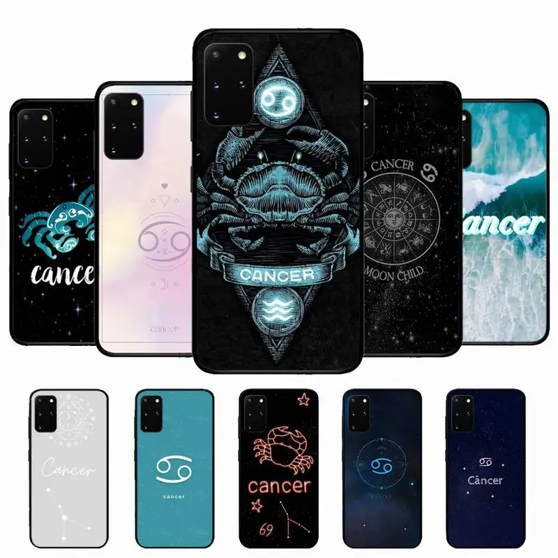 

Zodiac Cancer Phone Case for Samsung S10 21 20 9 8 plus lite S20 UlTRA 7edge