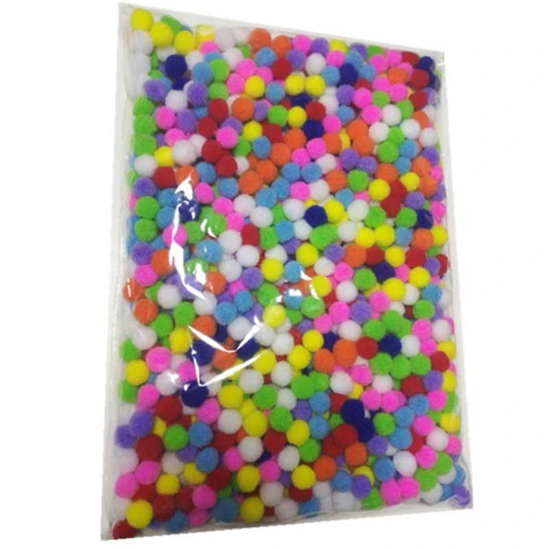 

2000 шт., мягкие шерстяные помпоны, 1 см