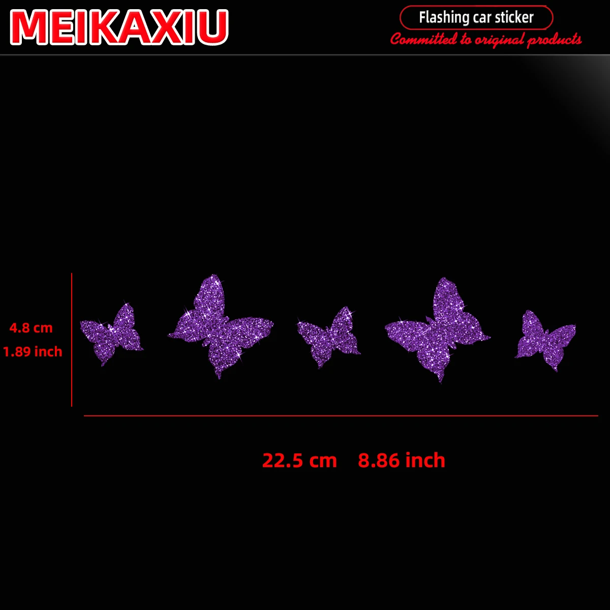 

Новая блестящая красивая бабочка, блестящая наклейка для украшения автомобиля, наклейка на кузов двери автомобиля