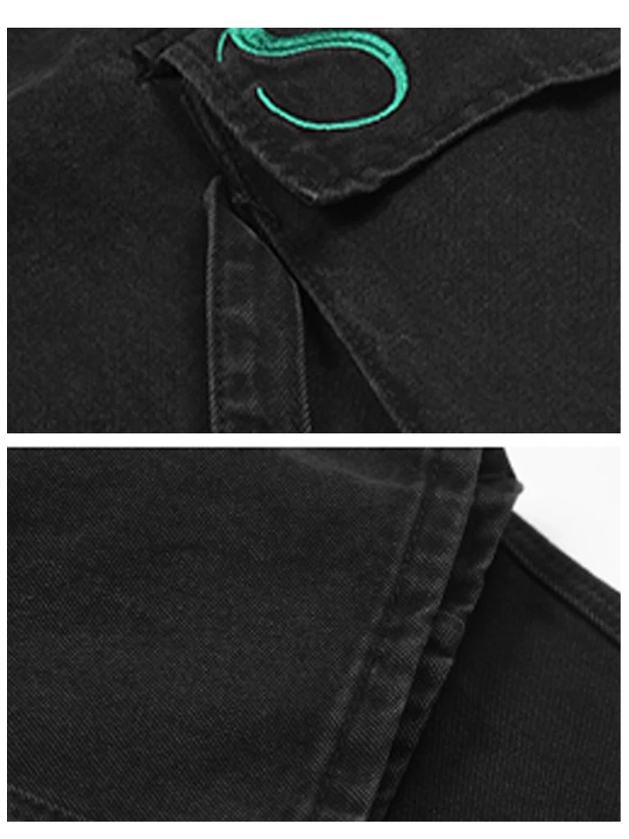 Four Seasons American High Street Vibe Style American Embroidered Denim Pants Hip-hop Trend Men's Street Clothing Ins Hot Sale