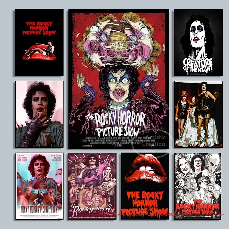 

Vintage Classic Canvas Painting HD Print Living Room Club Art Wall Home Decoration Pictures Rocky Horror Show Movie Poster