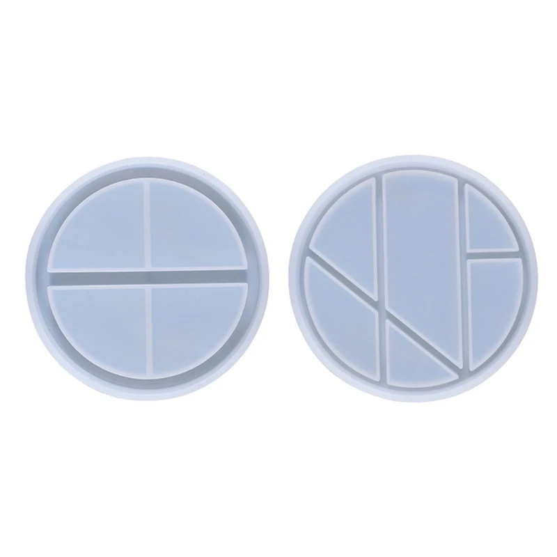 

Crystal Epoxy Resin Mold Round Coaster Cup Mat Placemat Small Accessories Storage Tray Silicone Mould DIY Crafts Home Ornaments