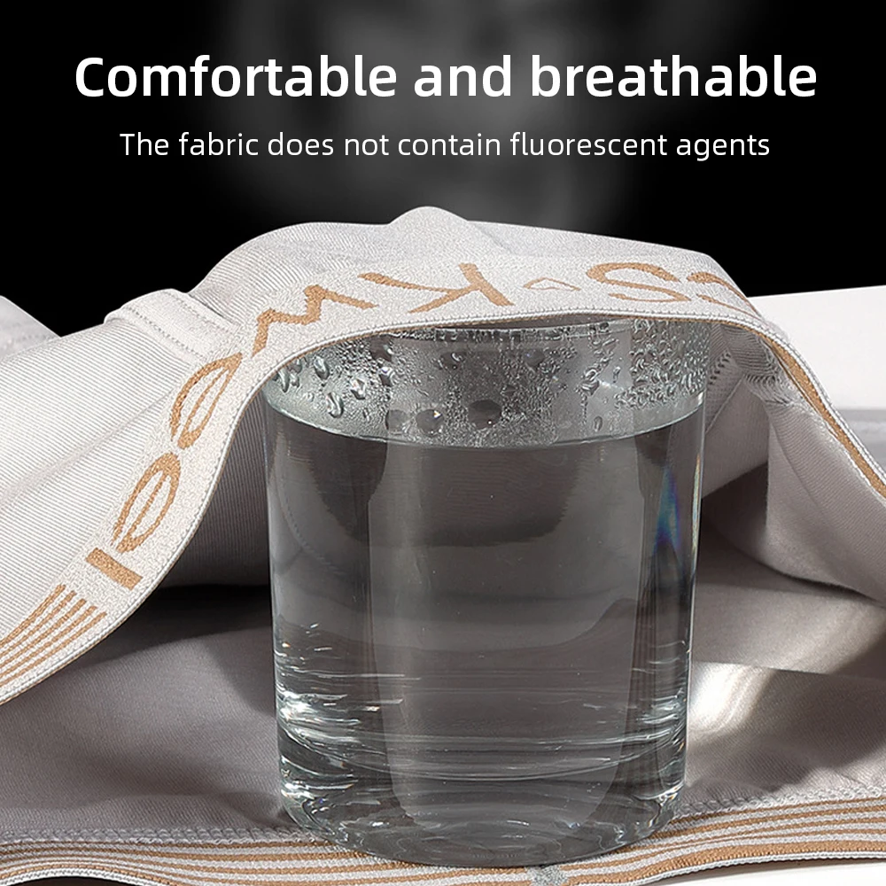 3Pcs Man Underwear Boxer Organic Cotton Underpants Breathable Men Comfortable Elastic Male Pantie Plus Size XXXL New