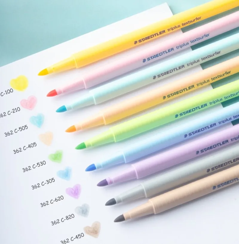STAEDTLER 362C маркер фломастер Macaron цветная 8 цветов граффити ручка для письма и