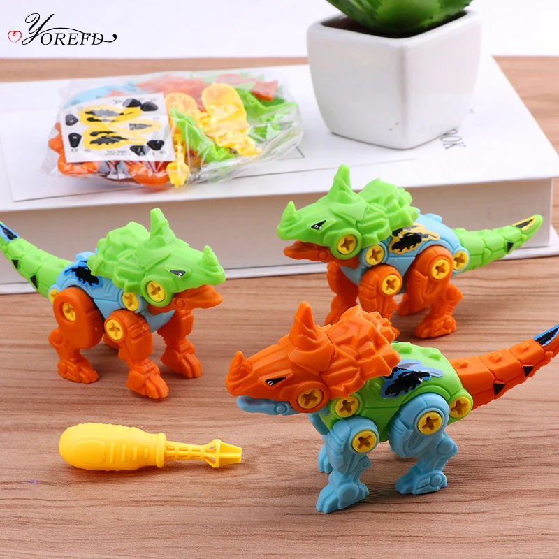 5Pcs DIY Assembly Dinosaur Intelligence Toys for Kids Birthday Party Favors Boy Girl Guests Treat Bag Gift Pinata Fillers |