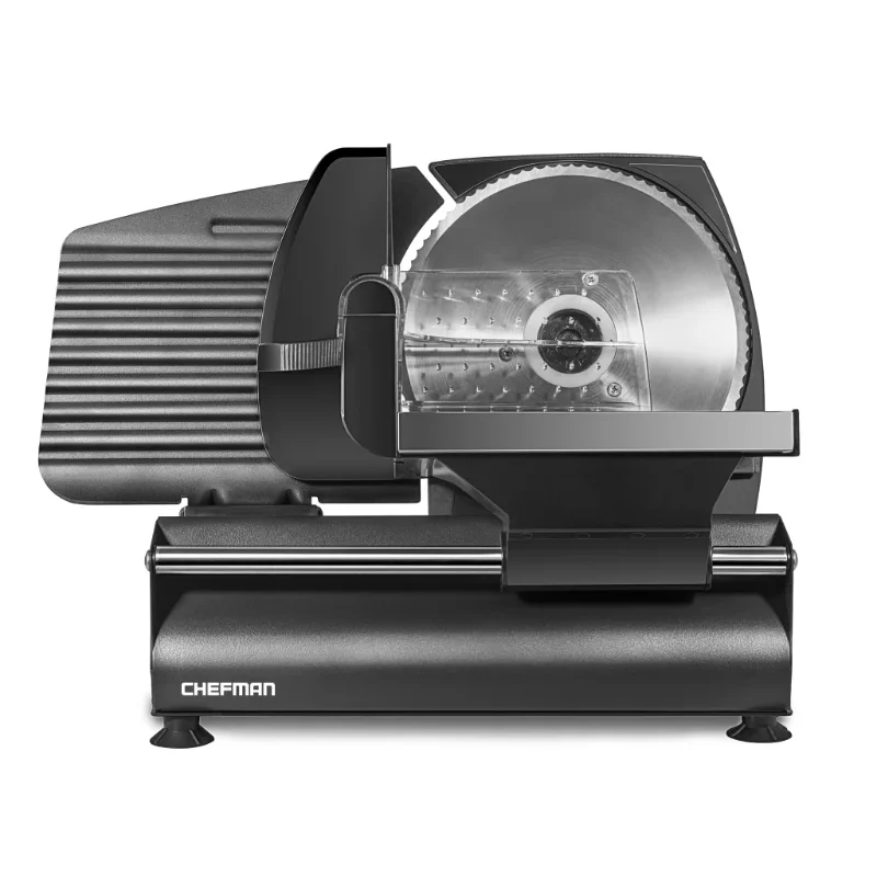 

Chefman Die-Cast Electric Deli & Food Slicer, Stainless Steel, Black