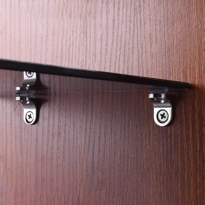 

Support Non-Rust Glass Shelf Support Mounting Bracket Thick Alloy Shelf Corner Bracket Wood Applique Multifunctional Table Board