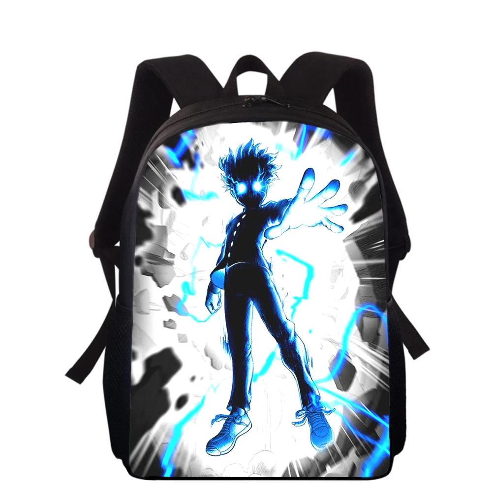Mob Psycho 100 Anime 15” 3D Print Kids Backpack Primary School Bags for Boys Girls Back Pack Students School Book Bags