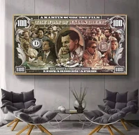 canvas painting graffiti money street art posters and prints for living room home
