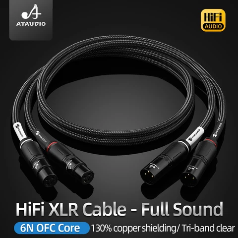 ATAUDIO Аудиокабель XLR 6N OFC