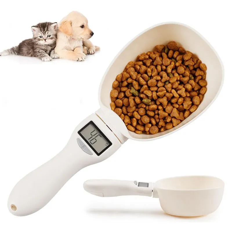 

Pet Cat Food Weighing ElectronDog Pet Supplies Measuring Spoon Cat Food Dog Food Measuring Weighing Spoon Bowl Pets DogDog Bag